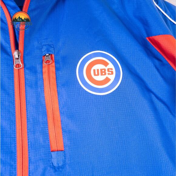 Chicago Cubs Jacket Windbreaker Mens Large Blue G-III Sports Lightweight - Picture 4 of 10